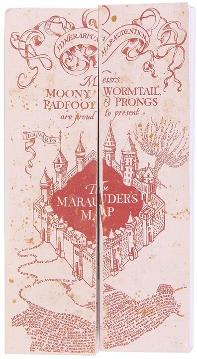 Dárkový set Harry Potter - Marauder Map (zápisník, propiska, mapa)_361676729