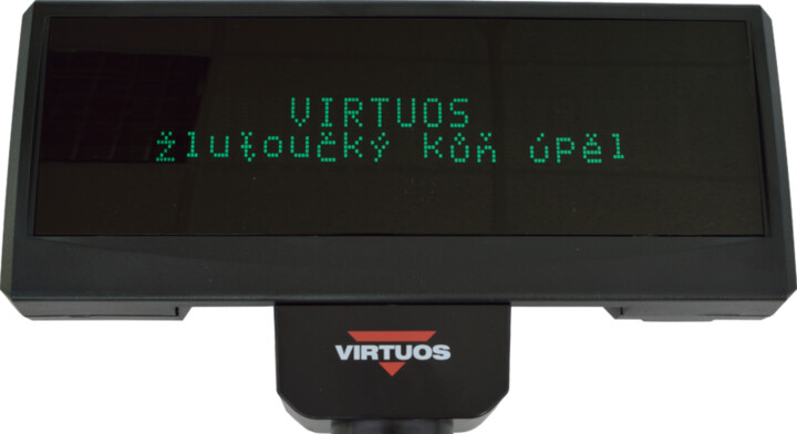 Virtuos FV-2029M - VFD zákaznicky displej, 2x20 9mm, serial (RS-232), 12V, béžová_821150067