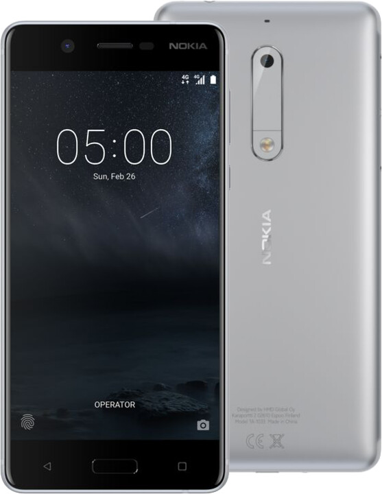 Nokia 5, Dual Sim, bílo/stříbrná_2058294433