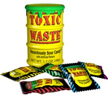 Toxic Waste Yellow Drum Extreme Sour Candy 42 g_105831351