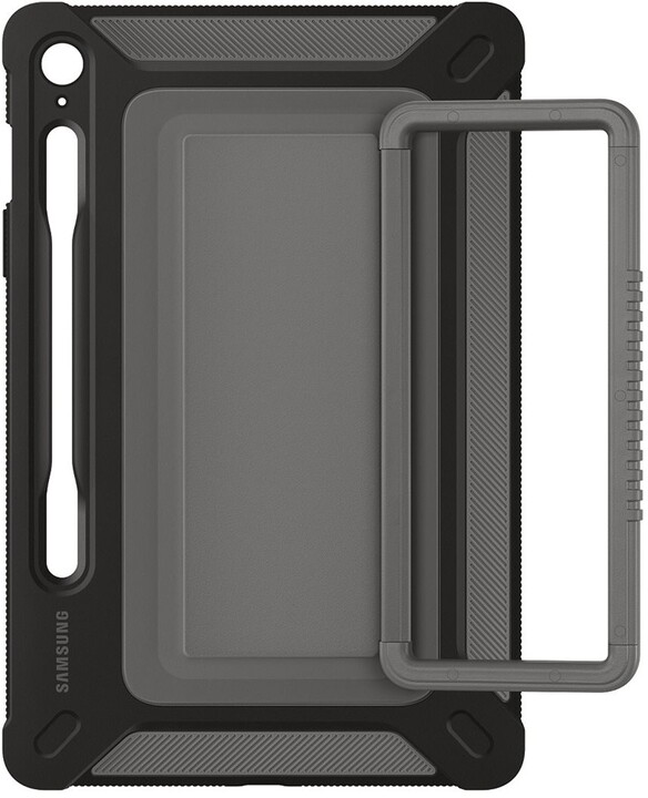 Samsung odolný zadní kryt pro Galaxy Tab S9 FE, titanová_1693979225