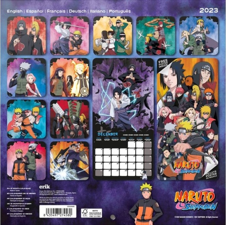 Kalendář 2023 Naruto, nástěnný_274887445