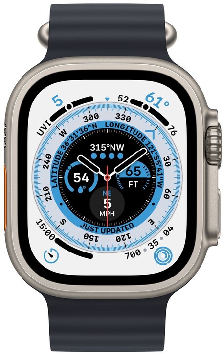 Apple Watch Ultra, 49mm, Cellular, Titanium, Midnight Ocean Band_1107379607