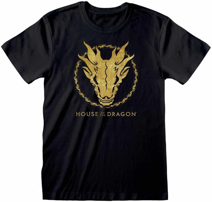 Tričko House of the Dragon - Gold Ink Skull (XL)_1428751754