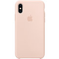 Apple silikonový kryt na iPhone XS, pískově růžová_56617022