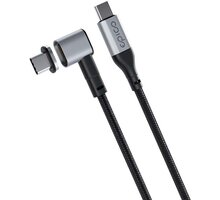 EPICO kabel USB-C, magnetický, opletený, šedá_1319608983
