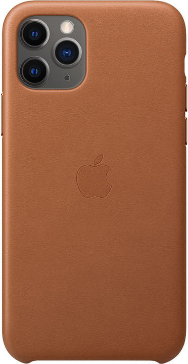 Apple kožený kryt na iPhone 11 Pro, sedlově hnědá_2059579837
