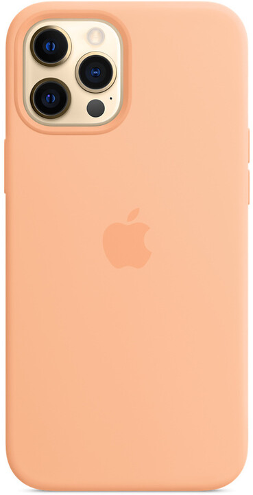 Apple silikonový kryt s MagSafe pro iPhone 12 Pro Max, světle oranžová_712234203