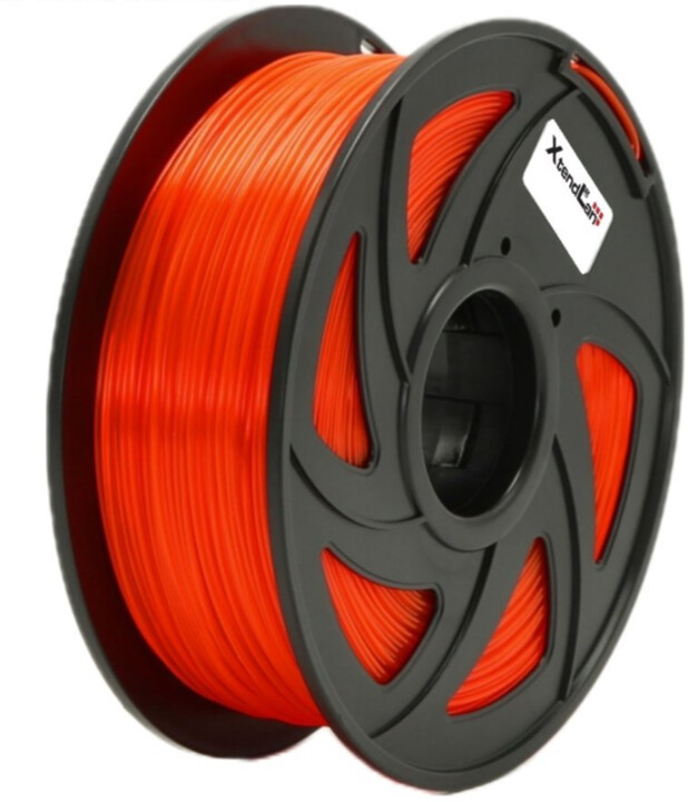 XtendLAN tisková struna (filament), PETG, 1,75mm, 1kg, průhledný oranžový_1331543110