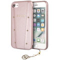 GUESS Kaia Hard Case PU pro iPhone 7/8, růžovo/zlatá_6772676