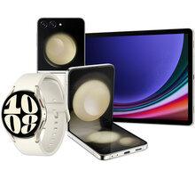 Samsung Galaxy Z Flip 5, 8GB/512GB, Béžová+Galaxy Watch6 40mm, Gold+Galaxy Tab S9, 8GB/128GB, Beige_508615398