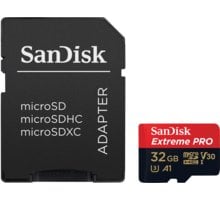 SanDisk Micro SDHC Extreme Pro 32GB 100MB/s A1 UHS-I U3 V30 + SD adaptér SDSQXCG-032G-GN6MA
