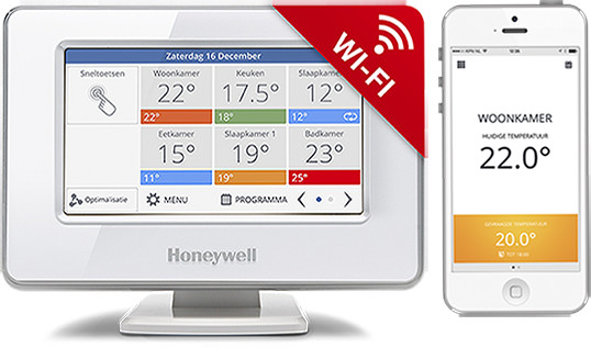 Honeywell Evohome Touch WiFi ATP921R3052, řídící jednotka s napájením + BDR91 Česká verze_468738433