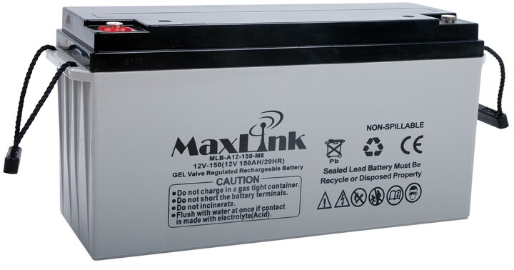MaxLink baterie AGM 12V/150Ah, olověný akumulátor M8_1880318773