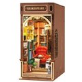 Stavebnice RoboTime miniatura domečku Knihkupectví, zarážka na knihy, dřevěná, LED_1736747489