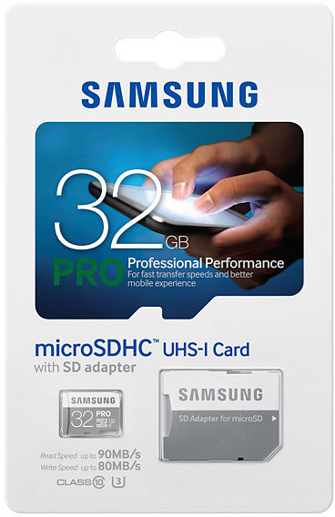 Samsung Micro SDHC PRO 32GB UHS-I U3 + SD adaptér_1318269577