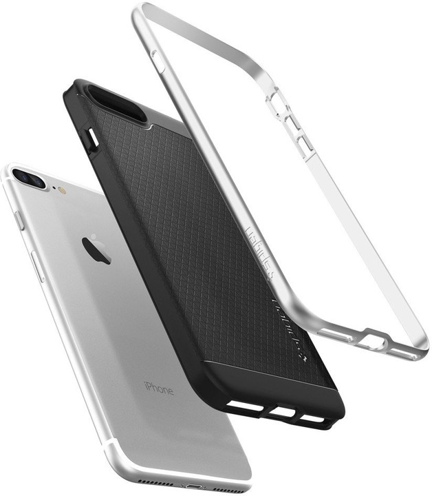 Spigen Neo Hybrid pro iPhone 7 Plus, satin silver_747639216
