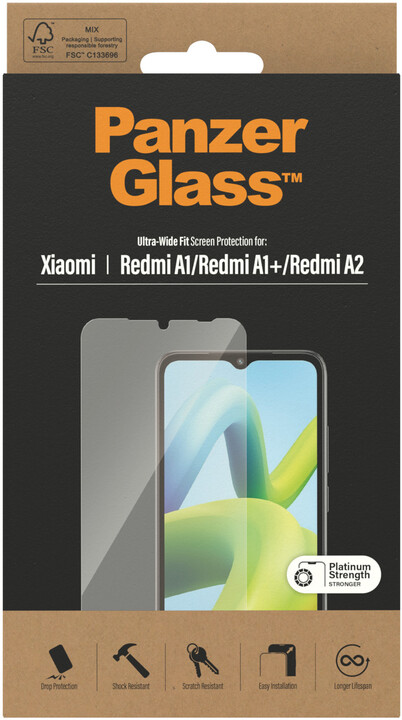 PanzerGlass ochranné sklo pro Xiaomi Redmi A1/A1+/A2_1245937666