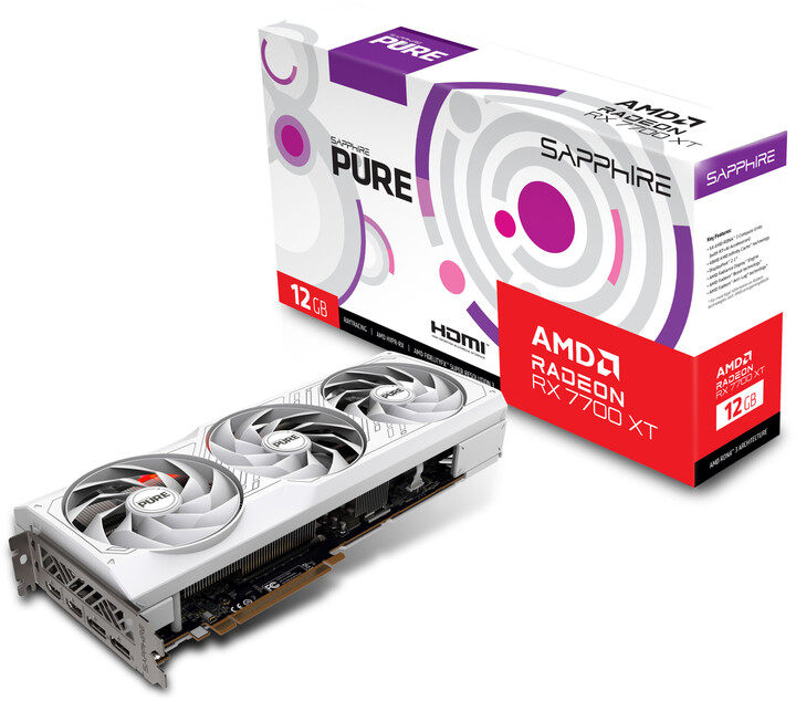 Sapphire PURE AMD Radeon™ RX 7700 XT GAMING OC 12GB, 12GB GDDR6_1498317208