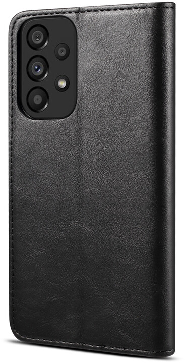 Lenuo Leather flipové pouzdro pro Samsung Galaxy A53 5G, černá_1138586530