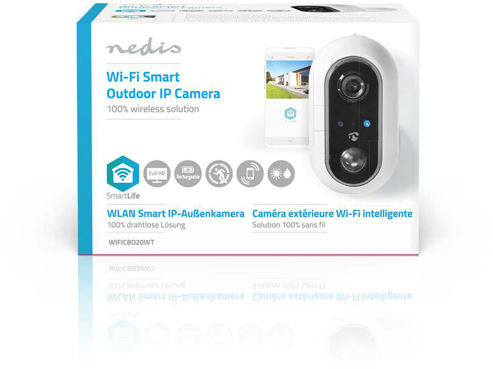 Nedis Wi-Fi Smart venkovní kamera, Full HD 1080p, IP65_1618839072
