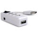 Gembird USB HUB 4-portový V2.0, vypínač, bílá