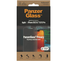 PanzerGlass ochranné sklo Privacy pro Apple iPhone 14/13/13 Pro (Classic Fit)_592524358