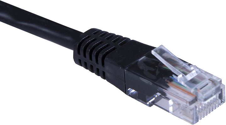 Masterlan patch kabel UTP, Cat5e, 5m, černá_605250396