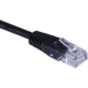 Masterlan patch kabel UTP, Cat5e, 0,5m, černá_906275391
