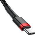 Baseus odolný kabel Series Type-C PD2.0 60W Flash Charge kabel (20V 3A) 2M, červeno/černá_1485098980