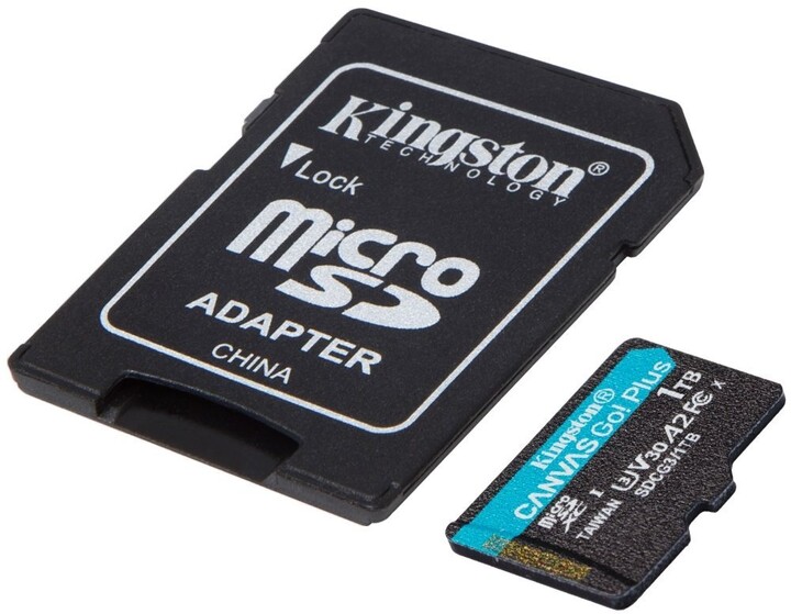 Kingston Micro SDXC Canvas Go! Plus 1TB 170MB/s UHS-I U3 + adaptér_308397416