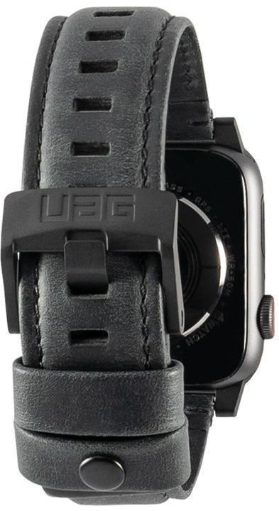 UAG Leather Strap - Apple Watch 44/42 mm, černá_1835600079