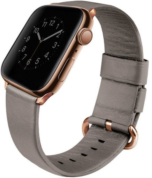 UNIQ řemínek Mondain Apple Watch 4 Genuine Leather 44mm, béžová_1234913200