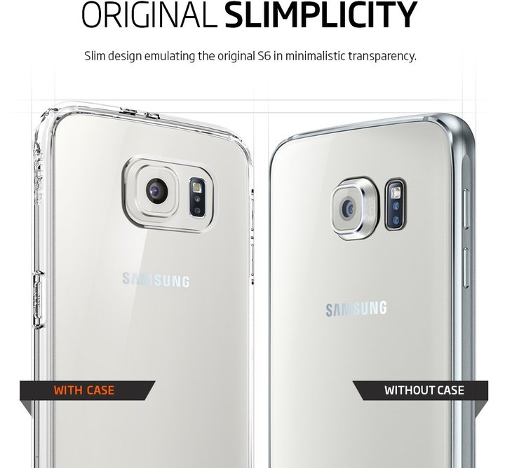 Spigen Ultra Hybrid pouzdro pro Galaxy S6, průhledná_163549676