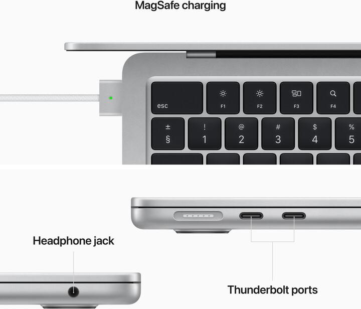 Apple MacBook Air 13, M2 8-core, 8GB, 512GB, 10-core GPU, stříbrná (M2, 2022)_898458528