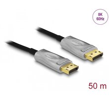 DeLock kabel aktivní optický DisplayPort - DisplayPort, M/M, 8K@60Hz, 50m, černá_1647414225