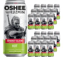 Oshee Witcher Energy Elixir Cat, energetický, jablko/kiwi, 24x500ml O2 TV HBO a Sport Pack na dva měsíce