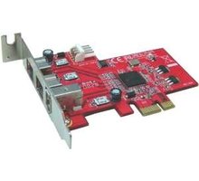 Kouwell PE-107/ PCI-E řadič/ TI chipset/ 3x 1394a/b_410156801