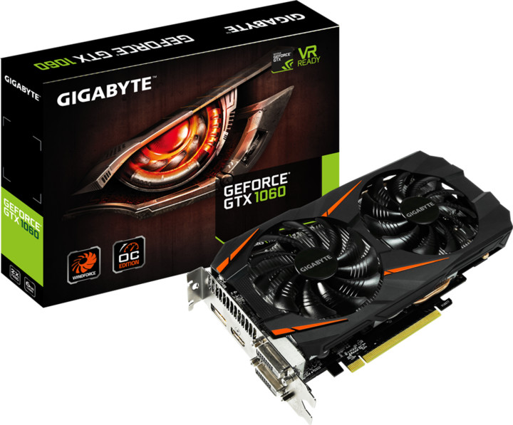 GIGABYTE GeForce GTX 1060 WINDFORCE OC 6G, 6GB GDDR5_1174596173