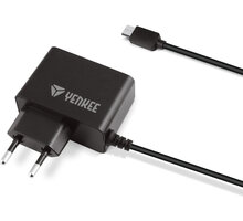 YENKEE síťová nabíječka YAC 2017BK, micro USB, 2A, černá