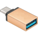 PremiumCord adaptér USB 3.1 konektor C/male - USB 3.0 A/female, OTG, zlatá