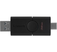 Kingston DataTraveler Duo - 32GB, černá Poukaz 200 Kč na nákup na Mall.cz