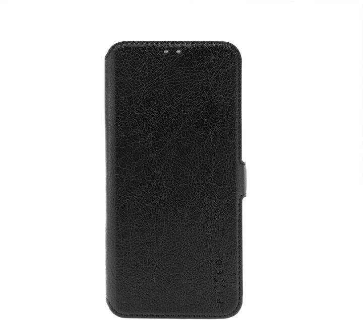 FIXED tenké flipové pouzdro Topic pro Xiaomi Redmi Note 9 Pro/Note 9S, černá