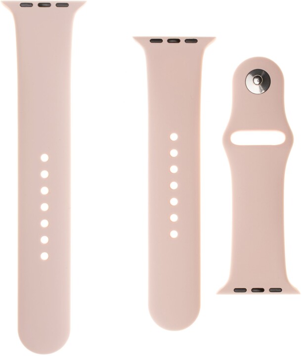 FIXED silikonový řemínek pro Apple Watch, 42/44mm, růžová_222485188