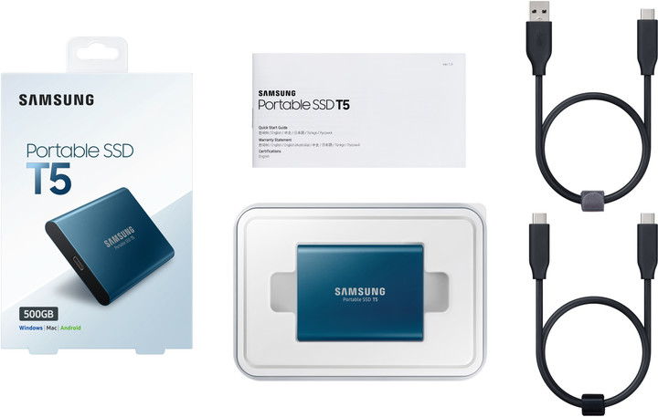 Samsung T5, USB 3.1 - 500GB