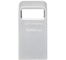 Kingston DataTraveler Micro, 128GB, stříbrná DTMC3G2/128GB
