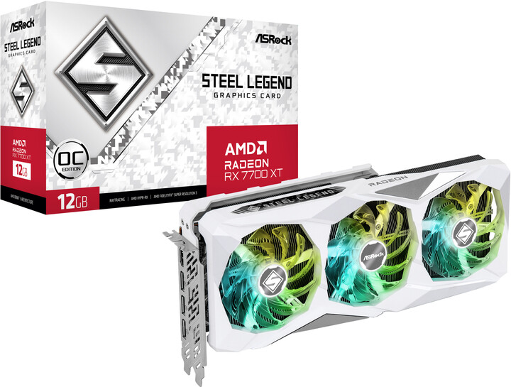 ASRock AMD Radeon™ RX 7700 XT Steel Legend 12GB OC, 12GB GDDR6_637258533