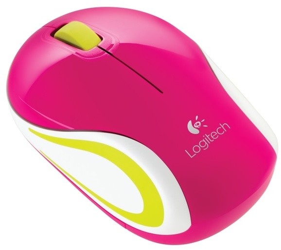 Logitech Wireless Mouse M187 bezdrátová, růžová_1112718418