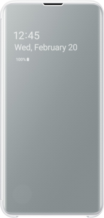 Samsung Clear View flipové pouzdro pro Samsung G970 Galaxy S10e, bílá_155030897