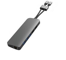 HyperDrive VIPER 10 ve 2 USB-C Hub, šedá O2 TV HBO a Sport Pack na dva měsíce